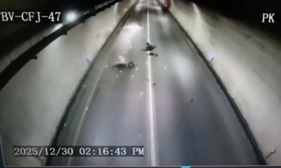 El impactante accidente que obligó el cierre total de la vía al Llano en el túnel Buenavista I, sentido Villavicencio-Bogotá.