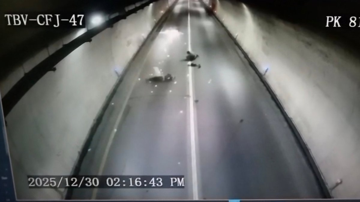 El impactante accidente que obligó el cierre total de la vía al Llano en el túnel Buenavista I, sentido Villavicencio-Bogotá.
