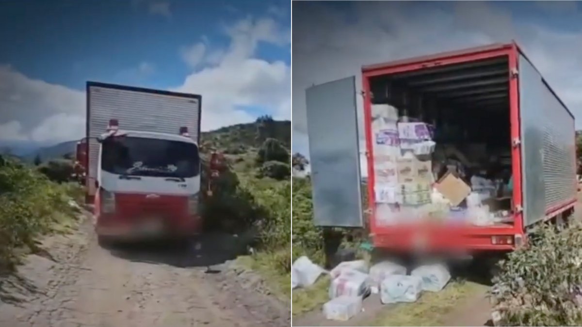 delincuentes se hicieron pasar por policías y robaron un camión en la vía Mondoñedo