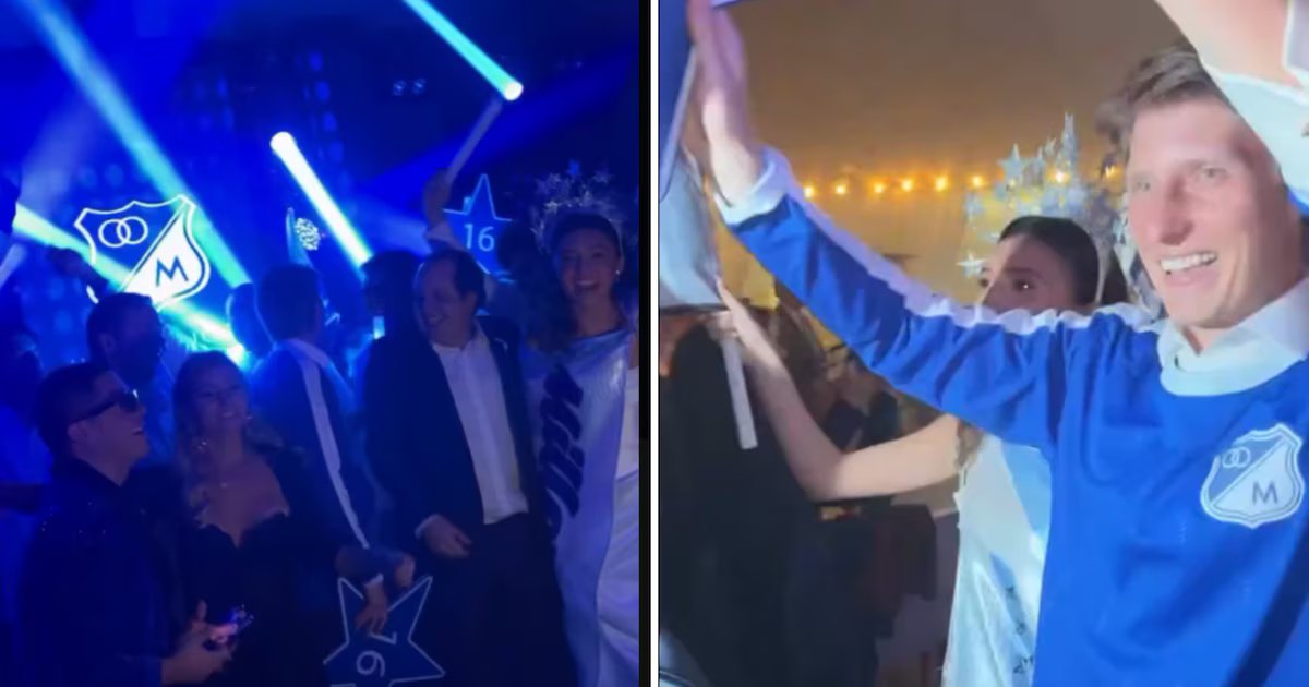 Andrés Llinás se casó con Sofía Escobar con todo el espíritu de ‘Los Embajadores’: su boda se pintó de azul