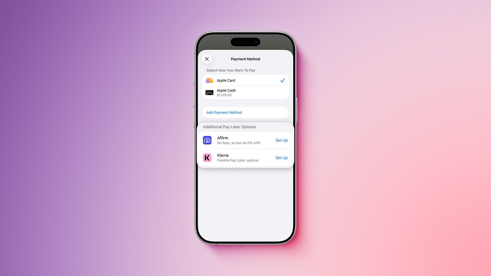 Apple Pay Now te permite 'pagar más tarde' con Klarna en dos países más