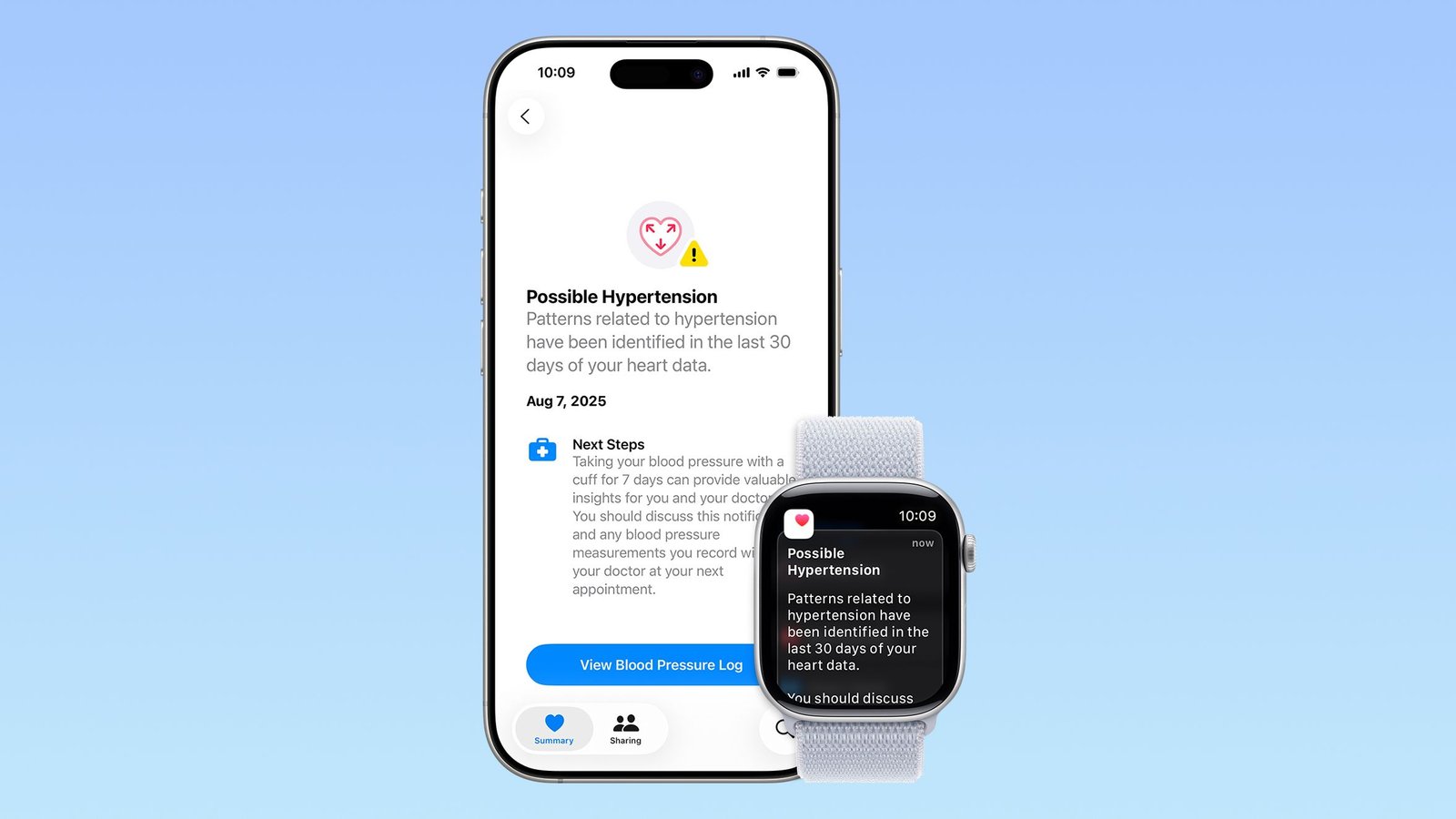 Apple amplía las funciones de hipertensión, apnea del sueño y salud auditiva a más países