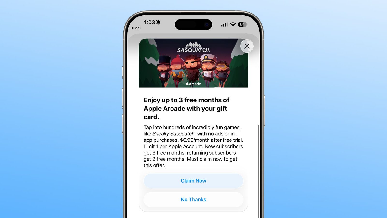 Apple ofrece hasta 3 meses gratis de Apple Arcade con la compra de una tarjeta de regalo navideña