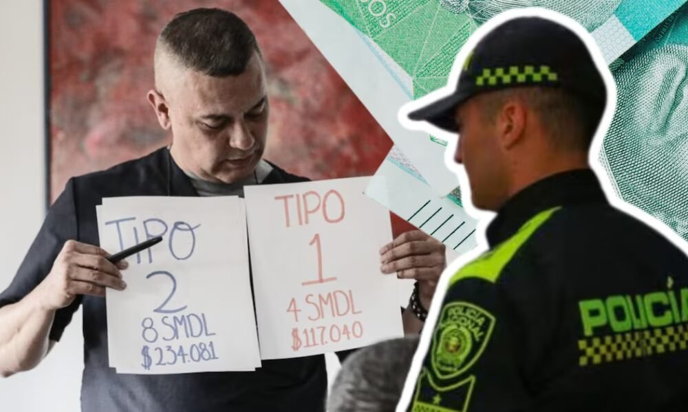 Aumento del salario mínimo para 2026 incrementará el valor de las multas en Colombia: así quedarán los valores
