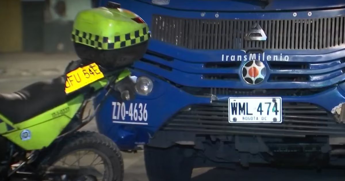 Bus del Sitp atropelló a patrullera al sur de Bogotá: autoridades investigan si ambos habrían cometido infracciones