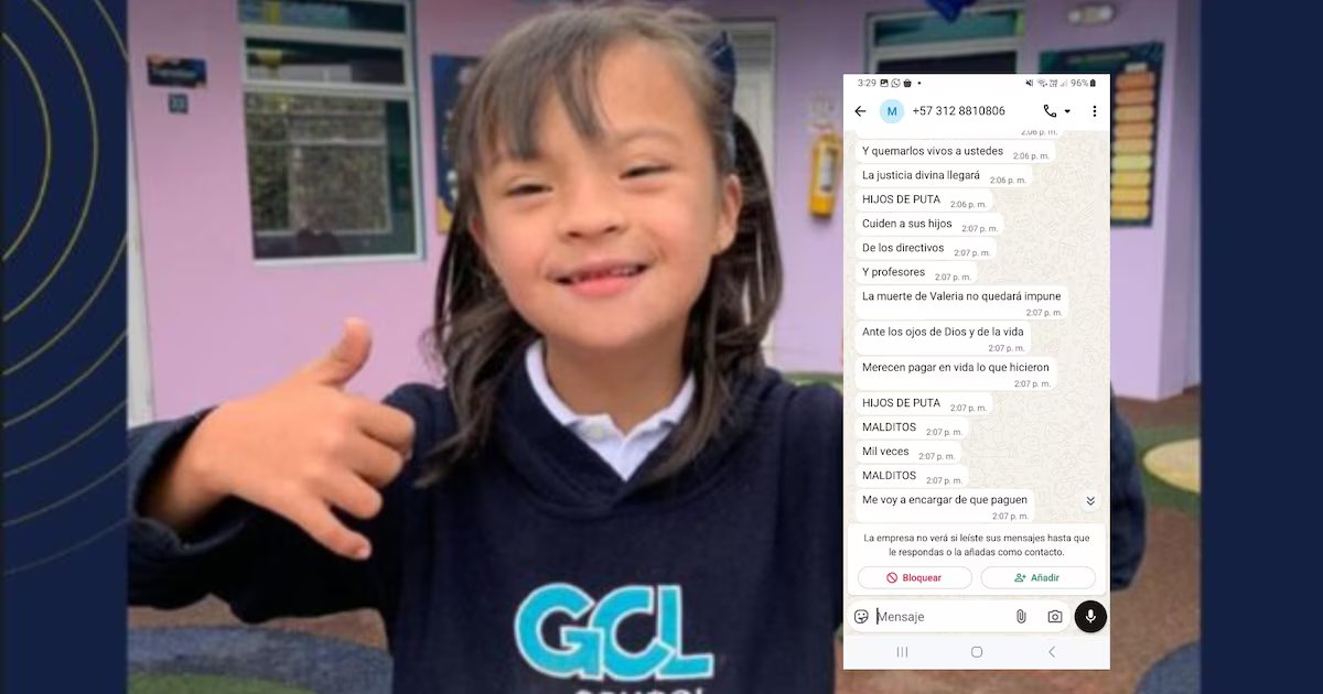 Caso Valeria Afanador: colegio donde estudiaba la menor, y su padre, han recibido graves amenazas