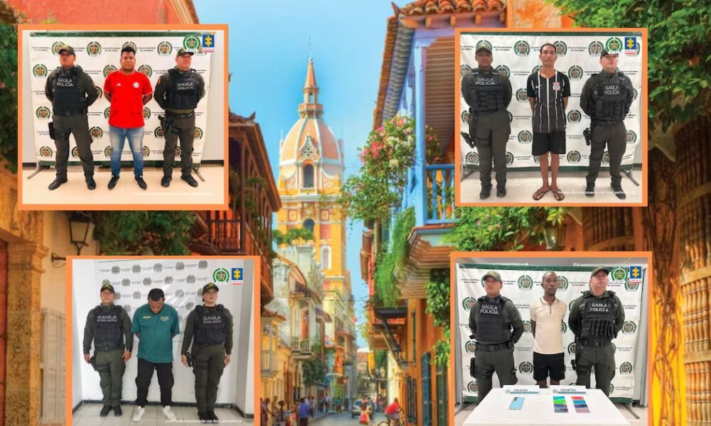 Cayó banda criminal que secuestraba, robaba y agredía a turistas extranjeros en Cartagena: así fue el operativo