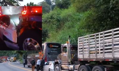 Choque múltiple entre cuatro vehículos en la vía a Ibagué: así quedaron los automotores involucrados
