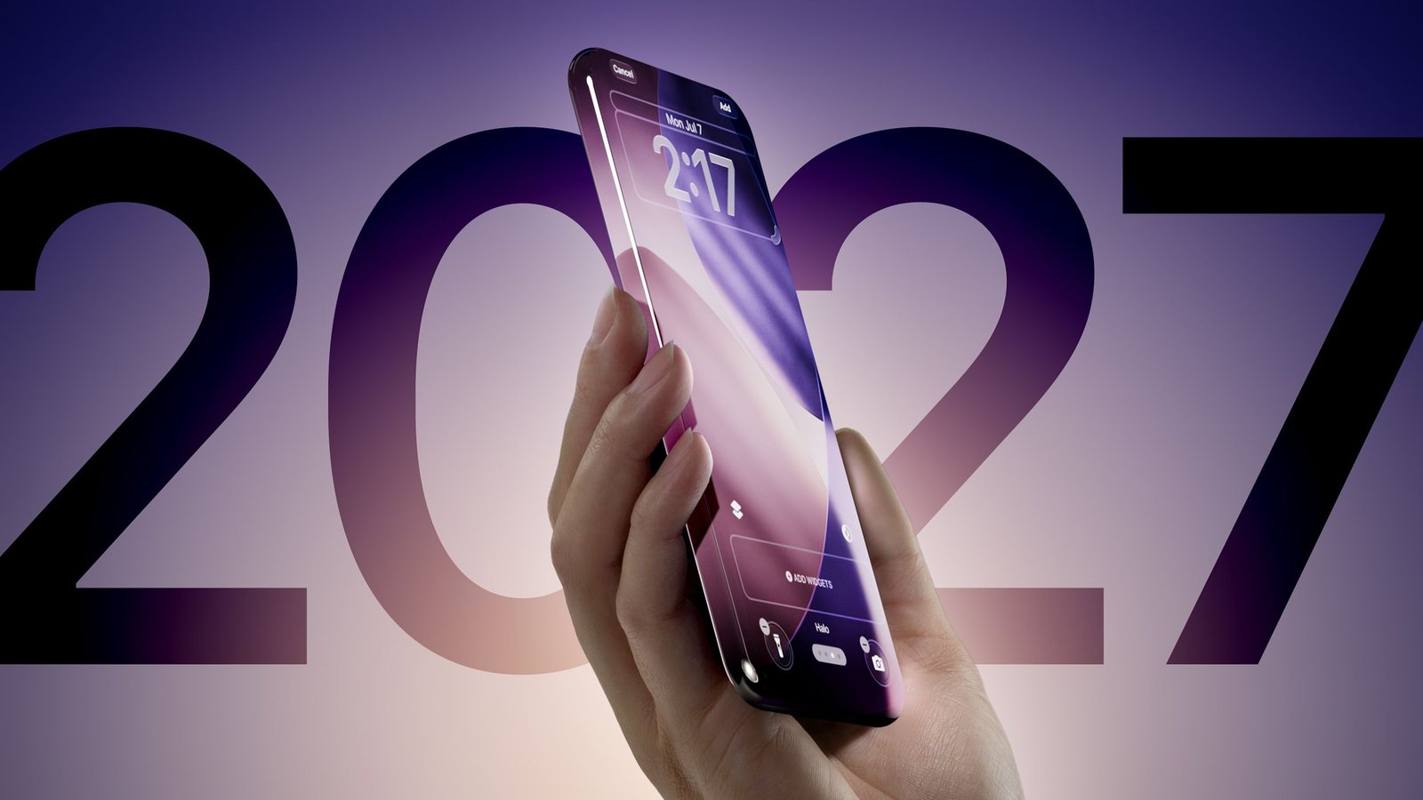 Cómo Apple podría estar preparando un iPhone con pantalla completa para 2027