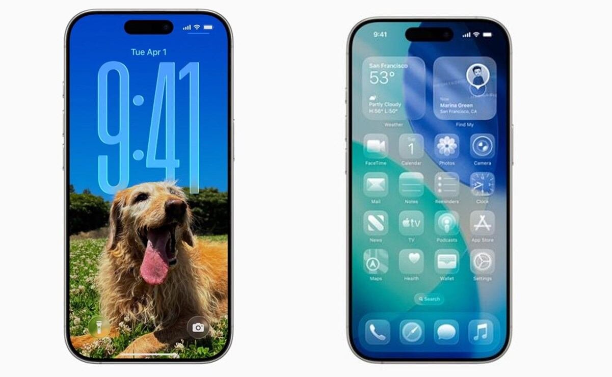 Aunque innovador, el nuevo diseño Liquid Glass puede ser incómodo para los usuarios de iPhone. Foto: Apple