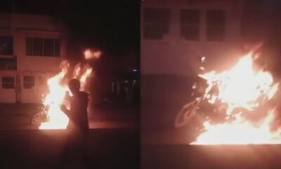 Comunidad de Bosa, cansada de la inseguridad, quemó motocicleta de presuntos ladrones