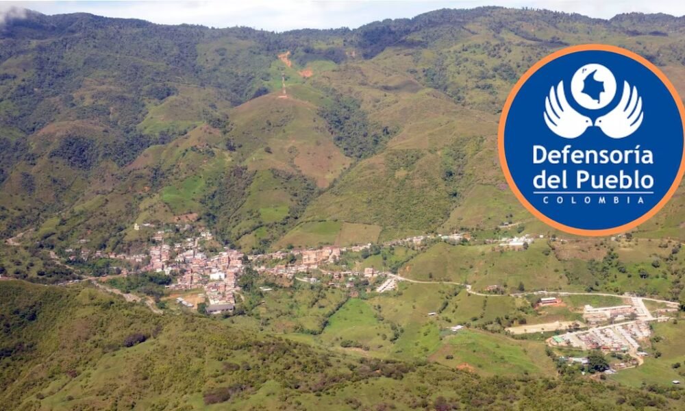 Defensoría del Pueblo alerta riesgo inminente en Briceño, Antioquia, tras muerte de menor y desplazamiento masivo