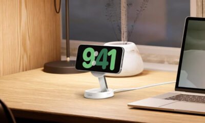 Descuentazo del 62% en la base de carga superior para iPhone. Es compatible con MagSafe y funciona con AirPods