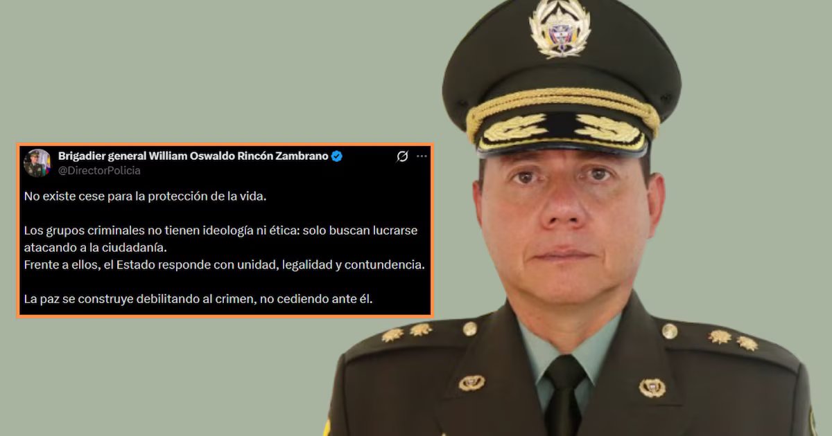 Director de la Policía ratifica lucha contra ‘mafias’ criminales: “La paz se construye debilitando al crimen, no cediendo”