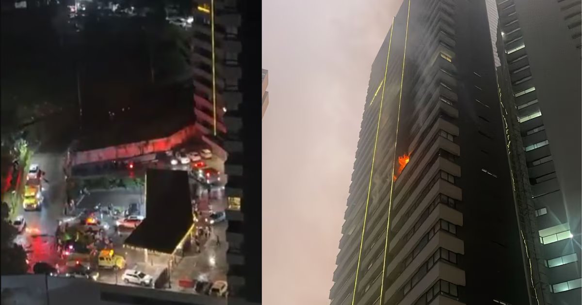 En video: Incendio estructural en Medellín durante el Día de las Velitas dejó seis heridos y un perro fallecido