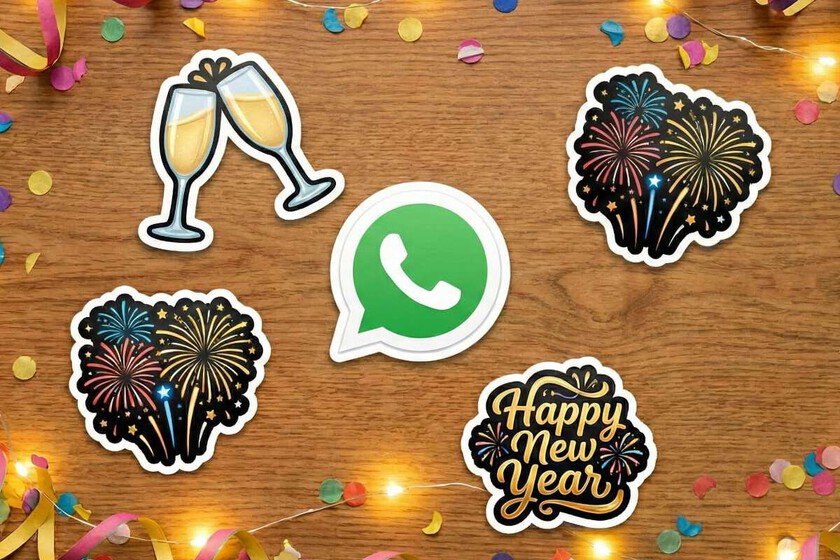 Encontró la aplicación de stickers de Año Nuevo definitivo. Es gratis, no te pide datos y funciona perfecto en WhatsApp