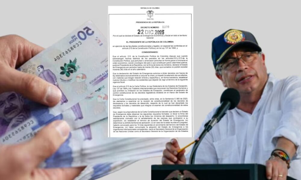 Es oficial: Gobierno Petro decreta emergencia económica por 30 días tras caída de la reforma tributaria