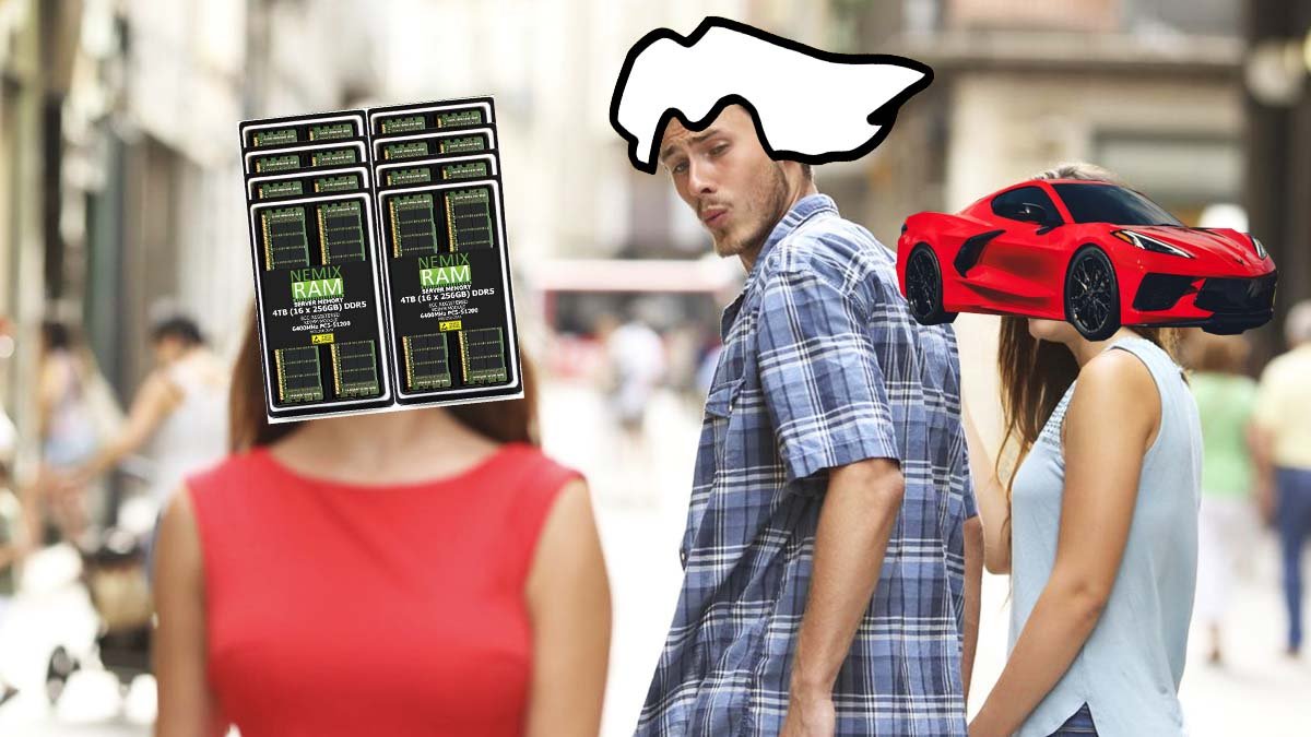 Estas memorias RAM de 4TB son más costosas que un automóvil premium Tesla o un Corvette Stingray: valen $77.000 dólares