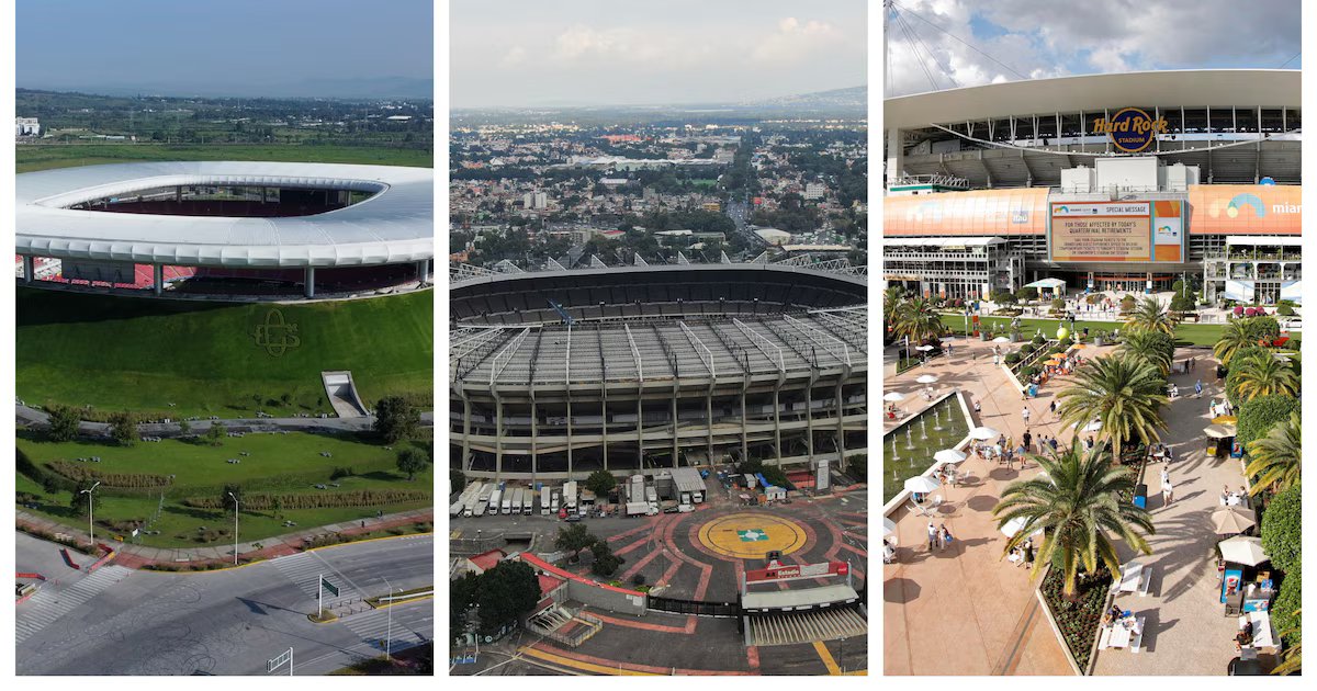 Estos son los estadios donde la selección Colombia jugará la fase de grupos del Mundial 2026
