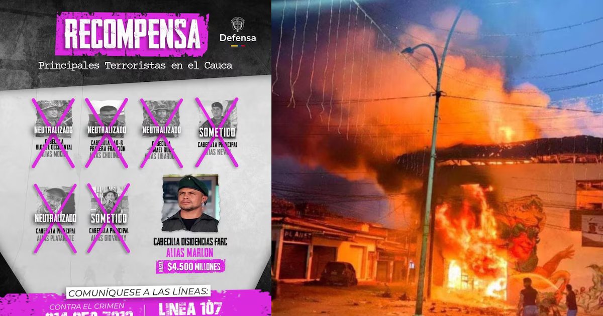 Explosión de motobomba en Balboa, Cauca dejó 13 heridos: Gobierno ofrece $200 millones por los responsables