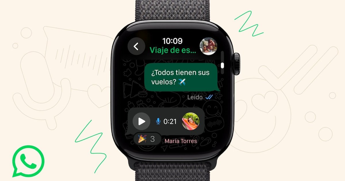 Graba y envía mensajes de voz en WhatsApp usando un Apple Watch: paso a paso
