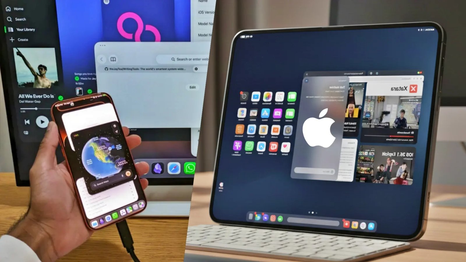 Hacker convierte su iPhone en una PC de sobremesa aprovechando un exploit de seguridad y certificado que el iPhone plegable podría ser real