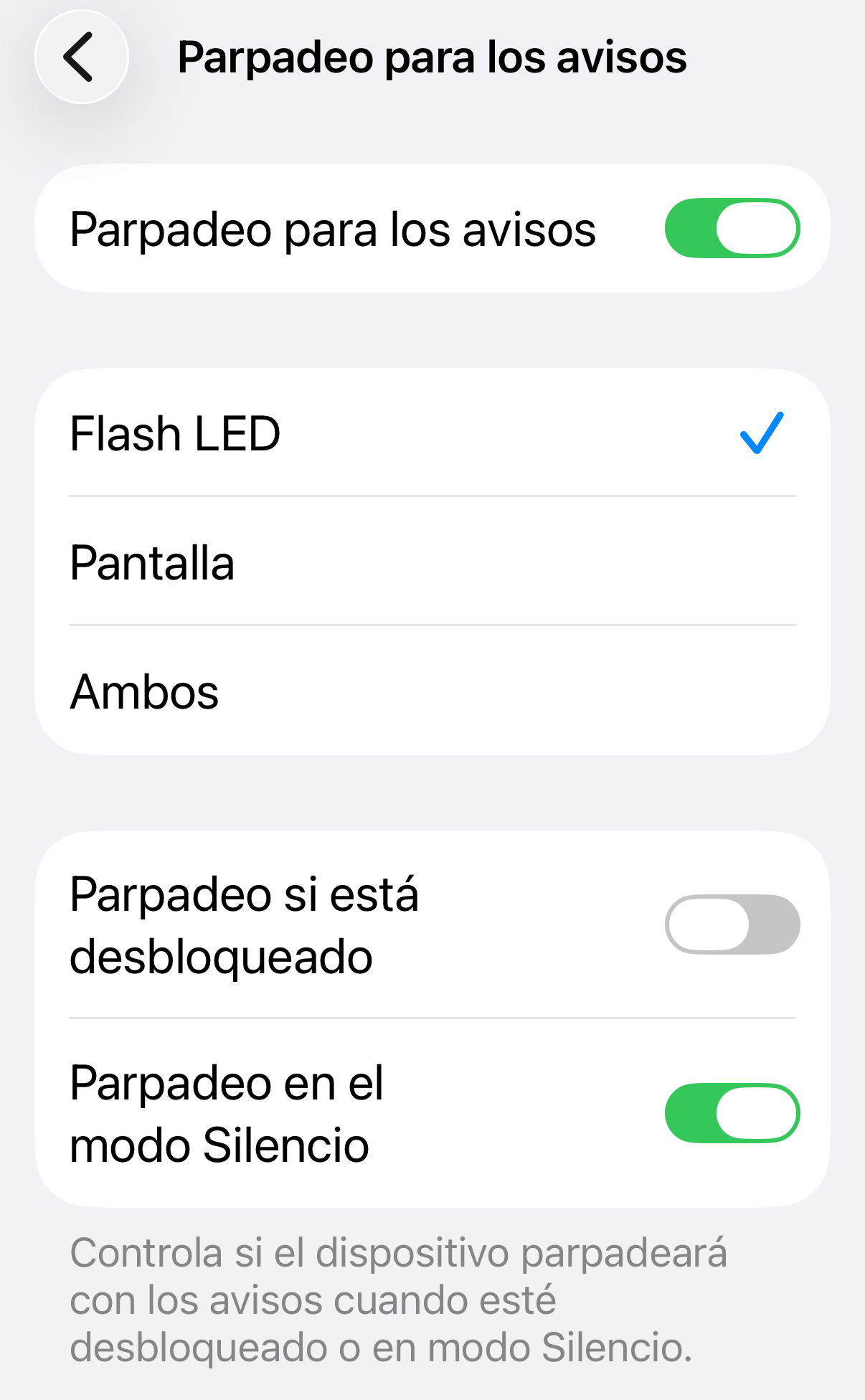 Haz que el flash del iPhone se destelle con las notificaciones
