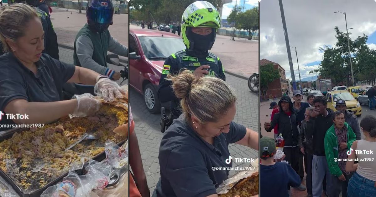 Hombre denuncia hostigamiento de la policía por repartir comida en el centro de Bogotá: “En qué parte de la Constitución está prohibido”
