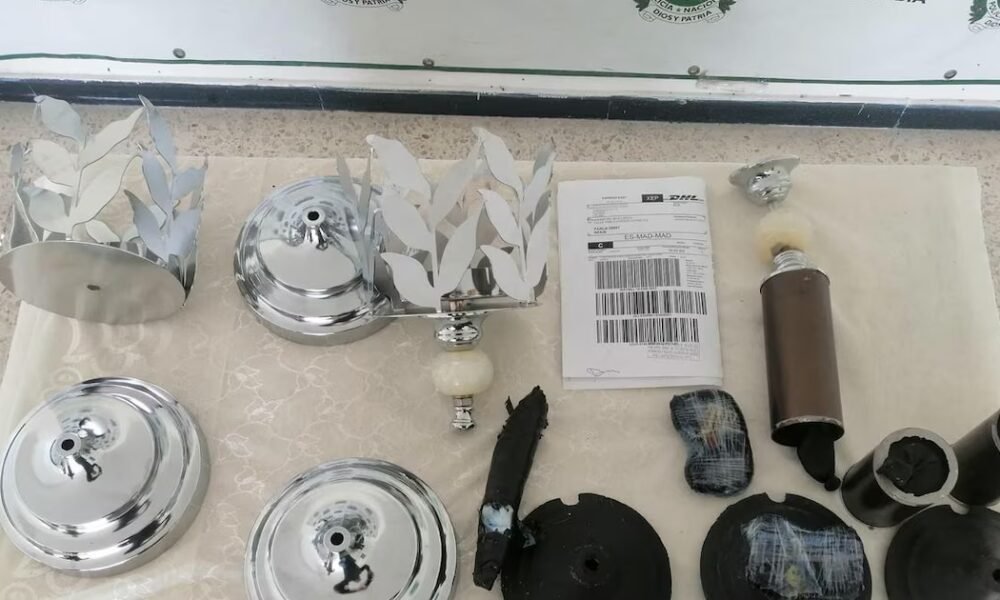 Incautan cocaína escondida en una encomienda con lámparas en aeropuerto de Palmira