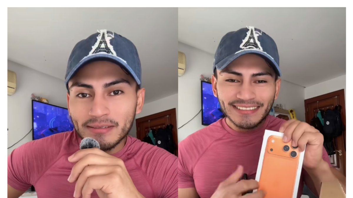 Influencer compró el iPhone 17 Pro Max por Temu y esto fue lo que recibió
