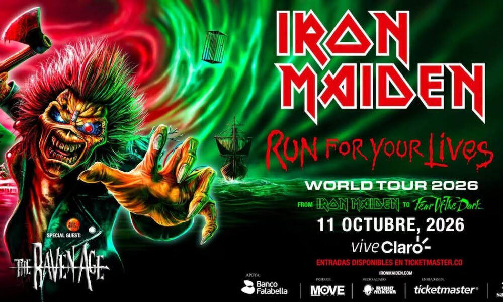 Iron Maiden regresa a Bogotá con su gira Run For Your Lives 2026