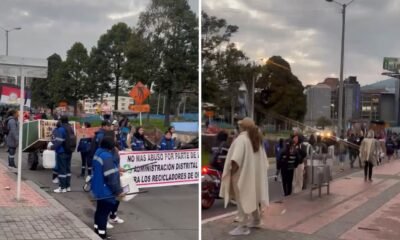 Manifestantes bloquean el norte de Bogotá generando congestión vial: así está la movilidad en el sector
