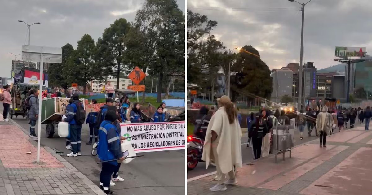 Manifestantes bloquean el norte de Bogotá generando congestión vial: así está la movilidad en el sector