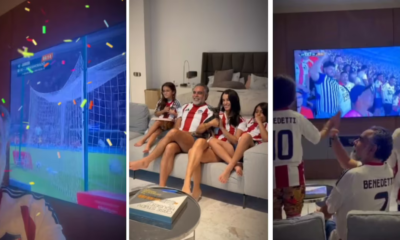 Ministro del Interior celebró en familia la victoria del Junior ante el Deportes Tolima: “Todo es culpa de Benedetti”