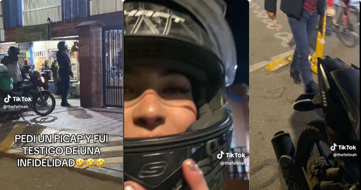 Mujer contó cómo fue testigo de una infidelidad tras pedir un servicio de transporte: “Estoy aquí cuidándole la moto”