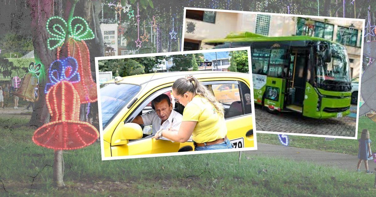 Nuevos horarios y rutas de TransMusical por alumbrado navideño en Ibagué; confirman cambios en tarifas de taxi para diciembre