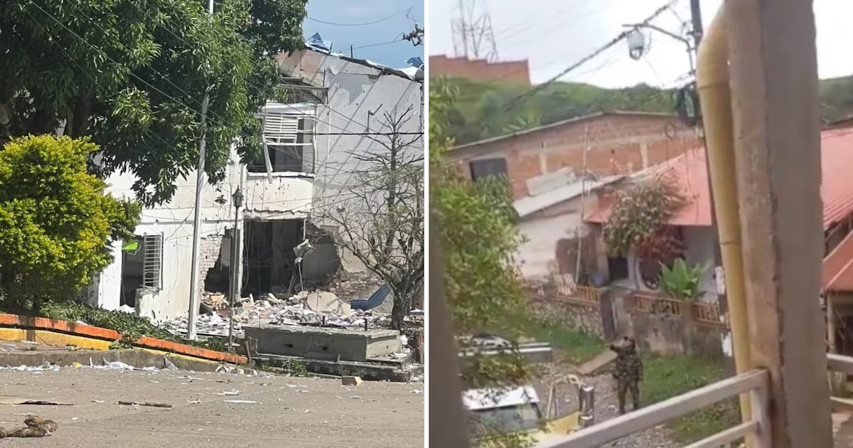 Ocho policías heridos, dos disidentes abatidos y el municipio en ruinas: el saldo de la jornada terrorista en Buenos Aires, Cauca