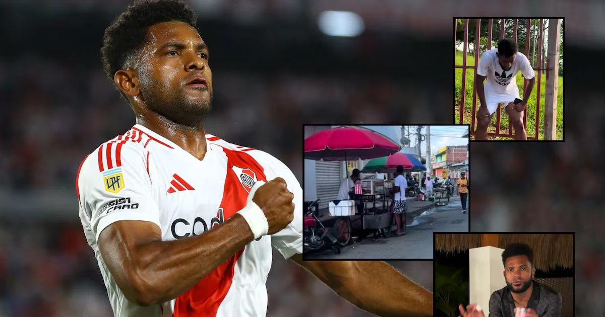 Regalos, fritos y ejercicio: Miguel Ángel Borja es tendencia por los videos de sus vacaciones tras salir de River