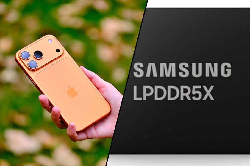 Samsung se colará en los próximos smartphones de Apple... una vez más. La memoria RAM LPDDR5X será clave en los iPhone 18
