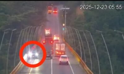 Todo quedó en video: conductor en contravía provocó un siniestro vial en Tolima, luego del túnel Gualanday