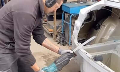 Trocean un Tesla y se ve el chasis mal soldado y la silicona: "Mirad cómo se deforma"