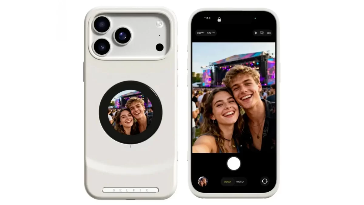 Una funda con pantalla trasera revolucionaria para los selfies en iPhone