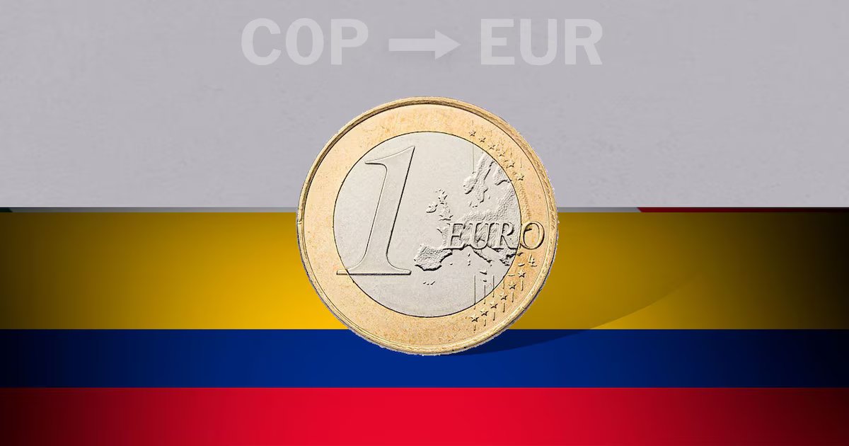 Valor de apertura del euro en Colombia este 18 de diciembre de EUR a COP