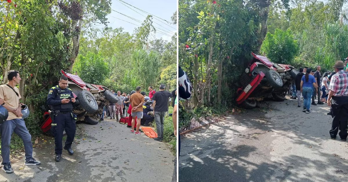 Vehículo de transporte público se accidentó y dejó 15 heridos en Barbosa, Antioquia: esto se sabe