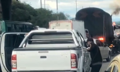 Video: así se registró un caso de fleteo en avenida de Bogotá tras negociar la venta de una camioneta; víctimas no denunciaron