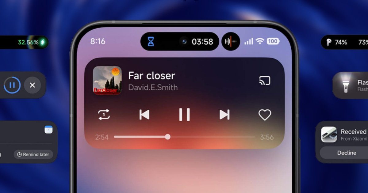 Xiaomi HyperOS 3 y la función que llega idéntica al iPhone, Dynamic Island