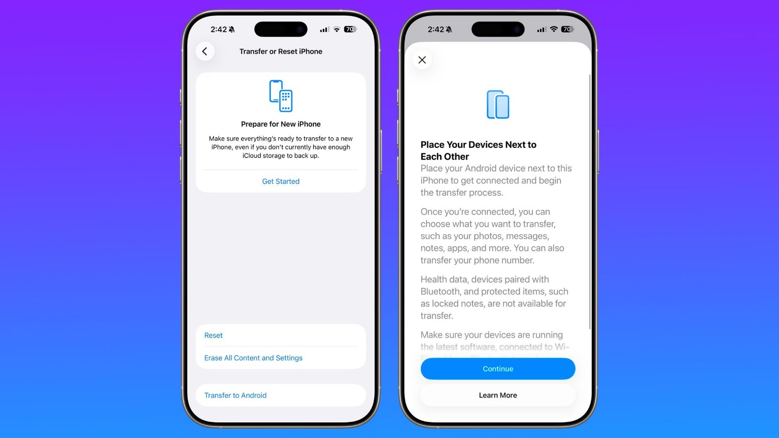 iOS 26.3 facilita el cambio de iPhone a Android