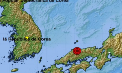 Reportan terremoto de magnitud 6,2 en la costa occidental de Japón: epicentro, profundidad y detalles