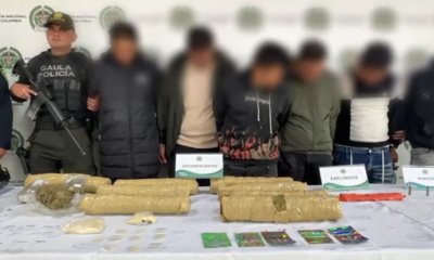 seis capturados por extorsión, microtráfico y uso de explosivos