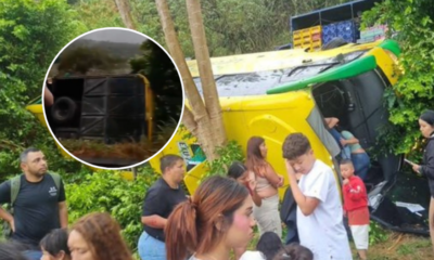 Vídeo | Grave accidente de tránsito de autobús que cubría la ruta Sabanalarga